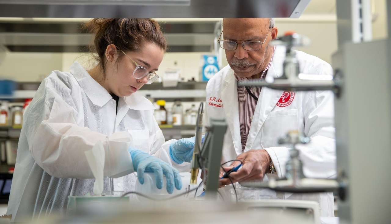 Cosmetic Science lab led by Dr. Ananth in the College of Pharmacy.